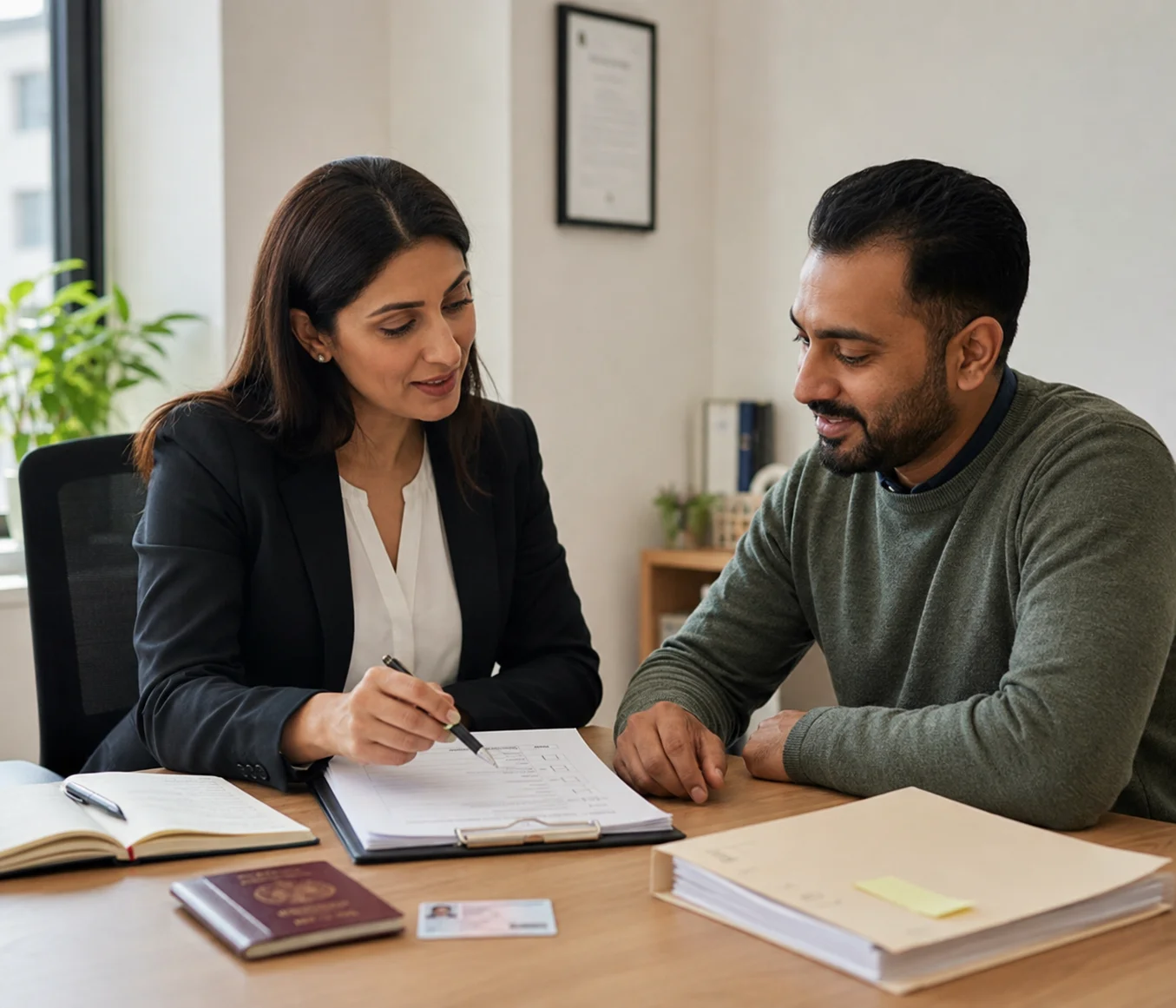 Applicant organising supporting evidence for an Indefinite Leave to Remain application