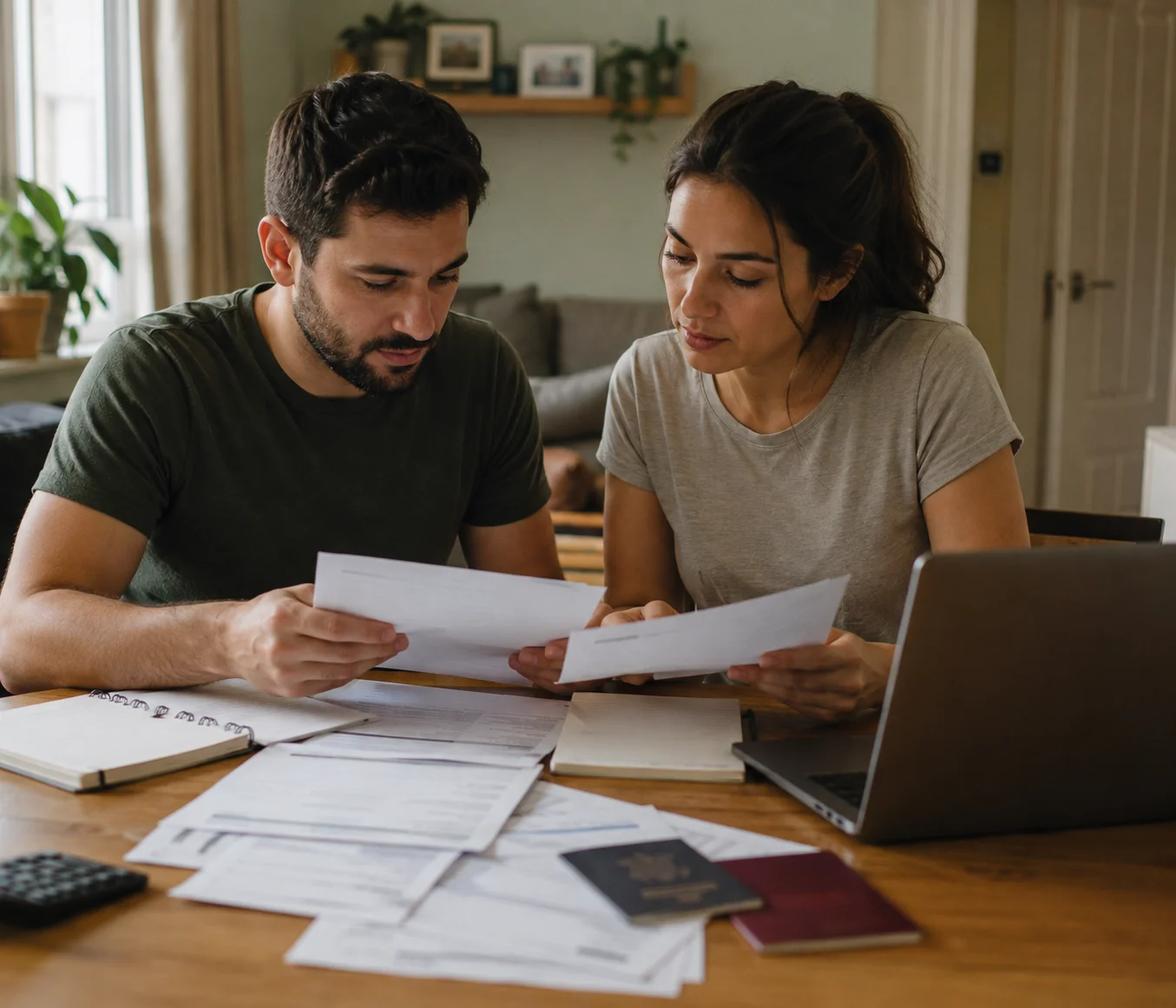 Unmarried partner visa application evidence reviewed by a couple